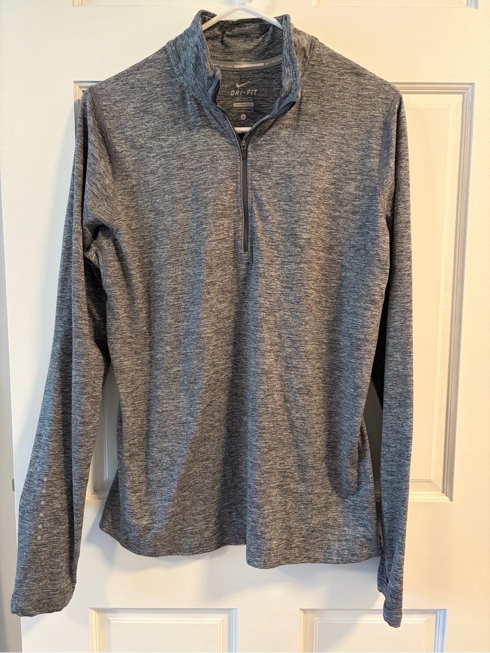 Nike Heathered Grey Dri-FIT Running Long Sleeve